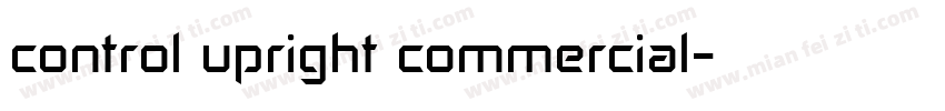 control upright commercial字体转换